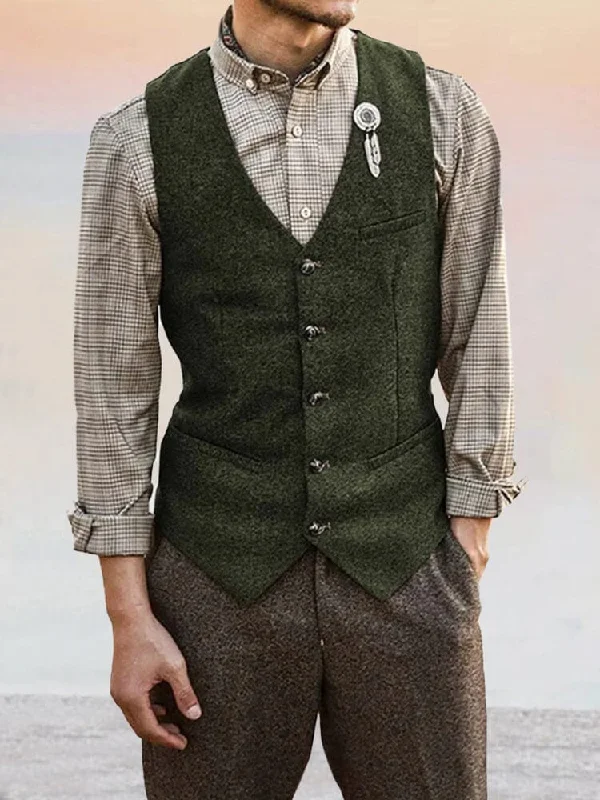 Classic Tweed Suit Vest