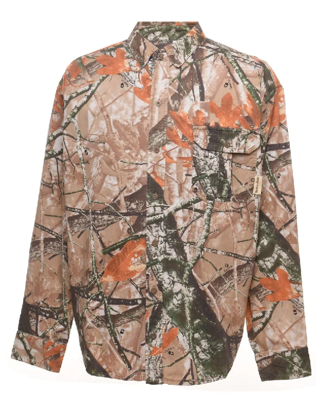 Camouflage Print Classic Shirt - XL