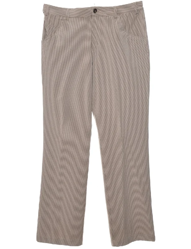 Checked Pattern Trousers - W34 L32