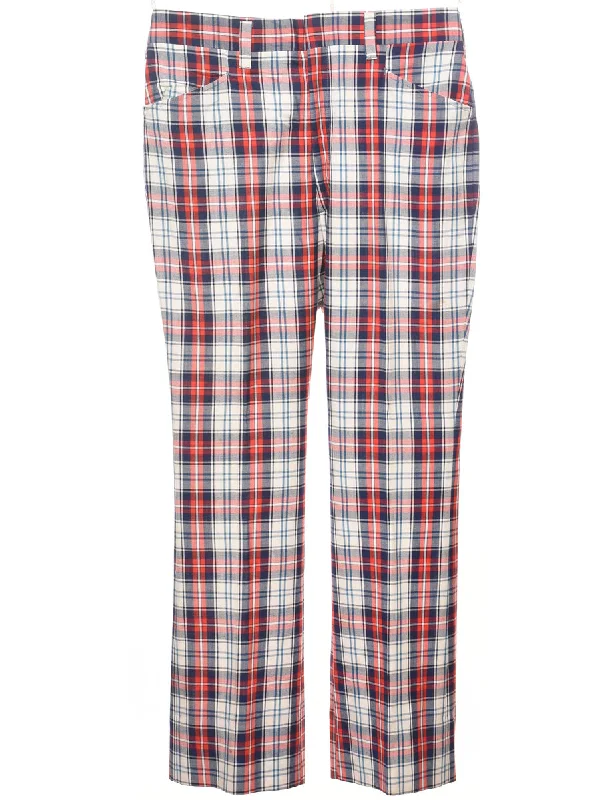 Checked Pattern Trousers - W35 L31