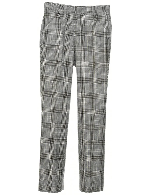 Checked Pattern Trousers - W29 L31