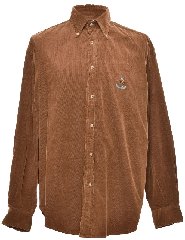 Corduroy Classic Brown Shirt - M