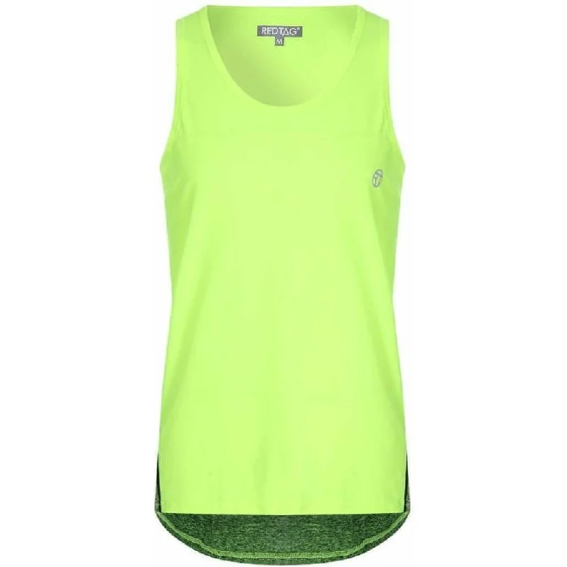 Red Tag Activewear Reflective Mens Running Vest - Yellow