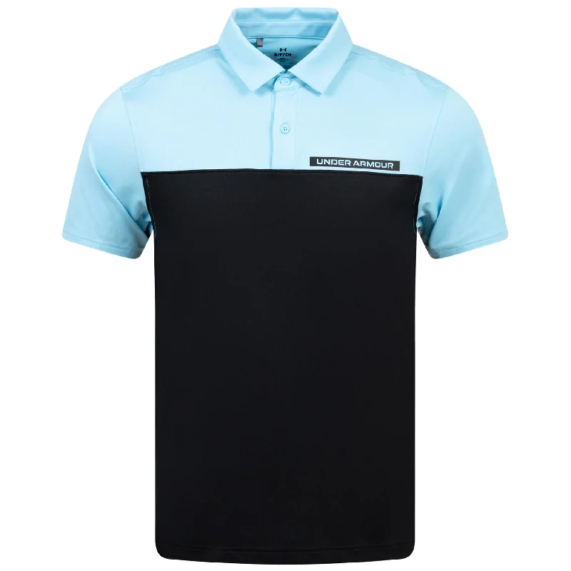 T2G Colour Block Polo Black/Blue - SS24