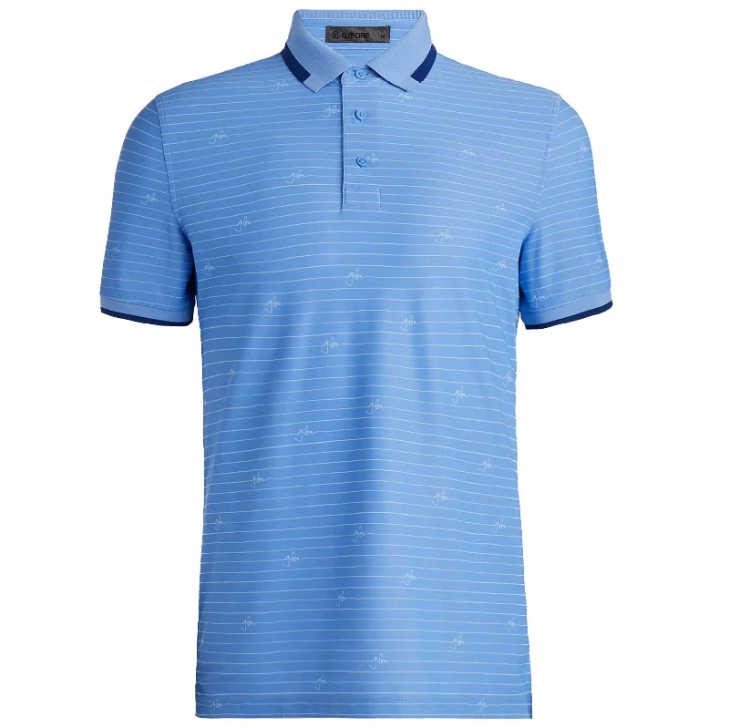 Script Tech Pique Polo Dawn Blue - SS24