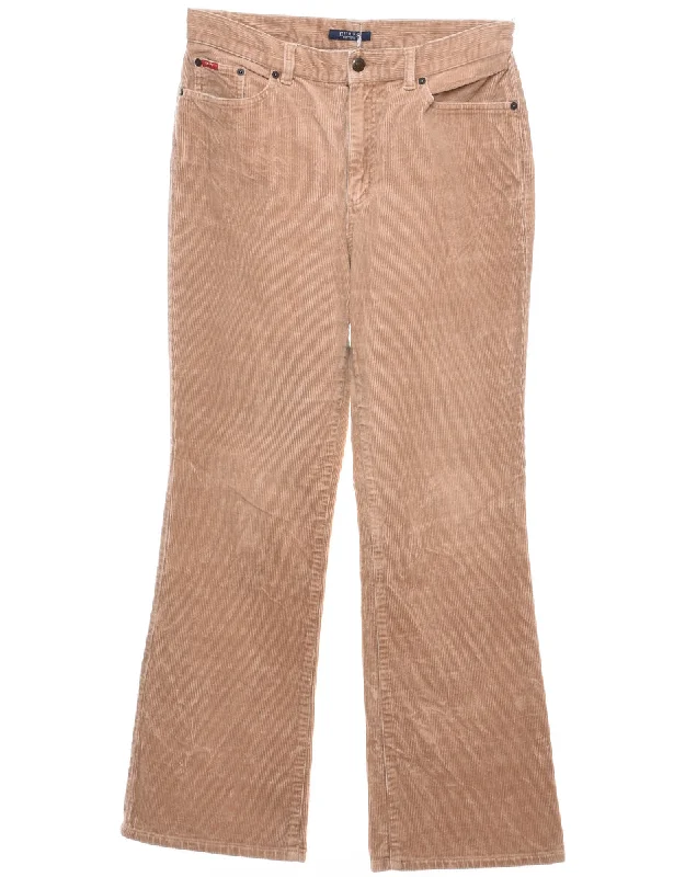 Chaps Light Brown Corduroy Trousers - W30 L29