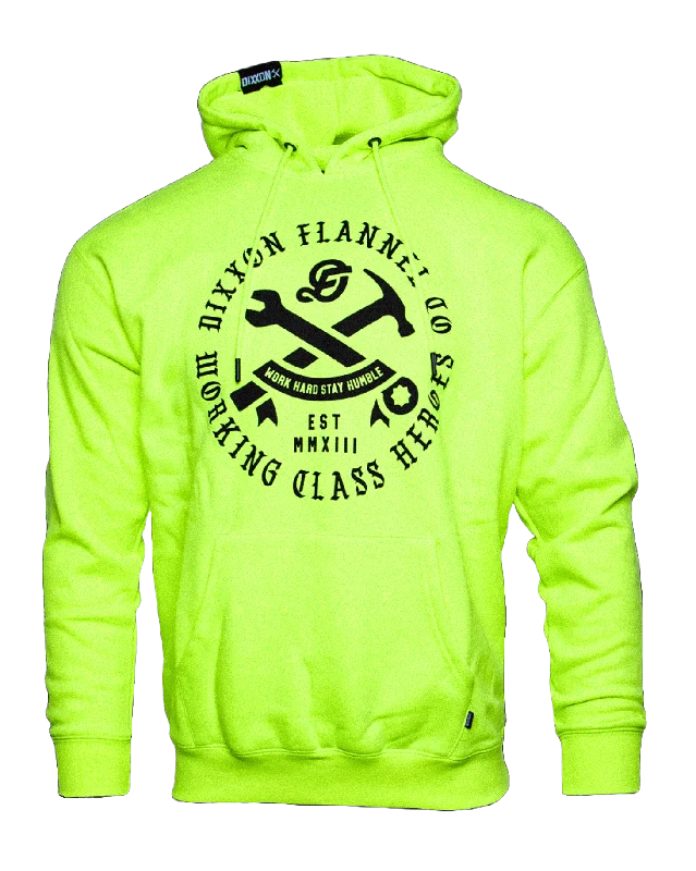 Working Class Hood -  Black / Hi Vis Yellow