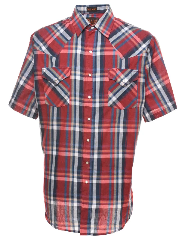 Checked Western Shirt - L