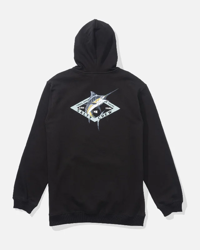 Diamond Marlin Fleece Hoodie - Black