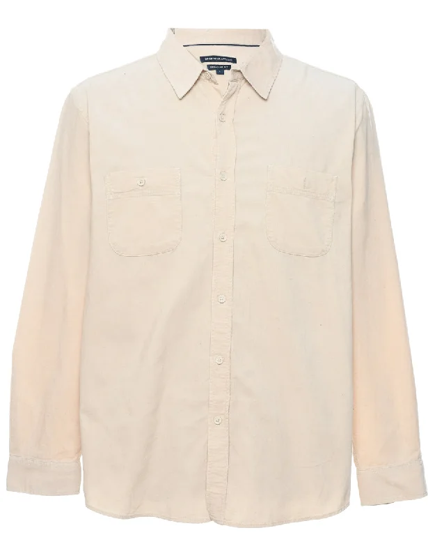 Corduroy Beige Shirt - L