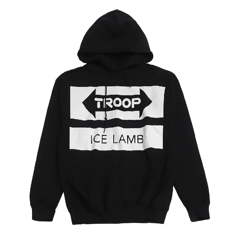 TROOP ICE LAMB HOODIE BLACK - TP173775