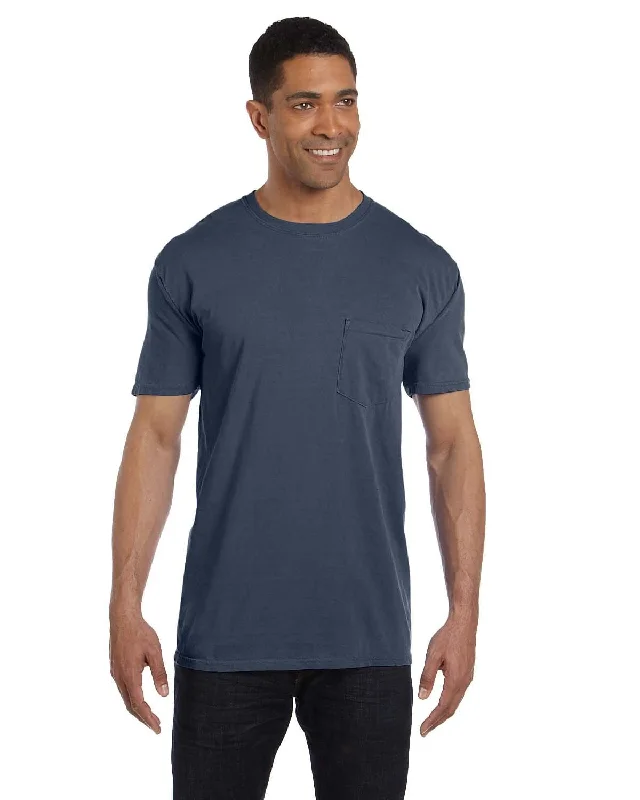 Comfort Colors Garment-Dyed Pocket T-Shirt | Denim