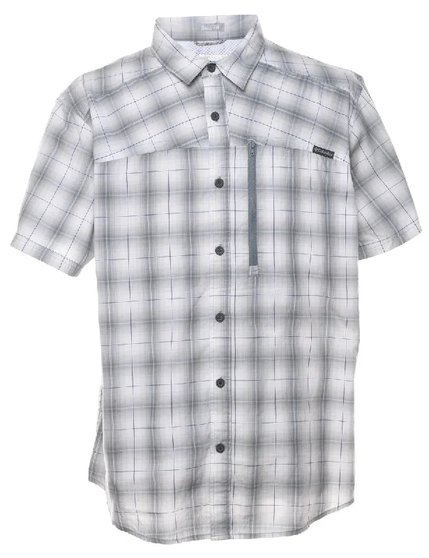 Columbia Short Sleeve Checked Shirt - L