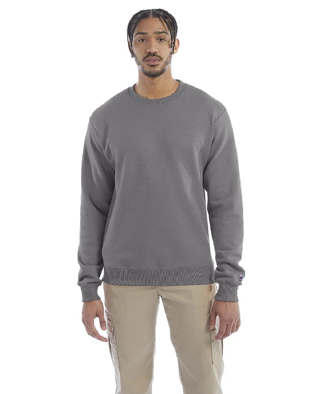 Champion EcoSmart Crewneck Sweatshirt | Stone Gray