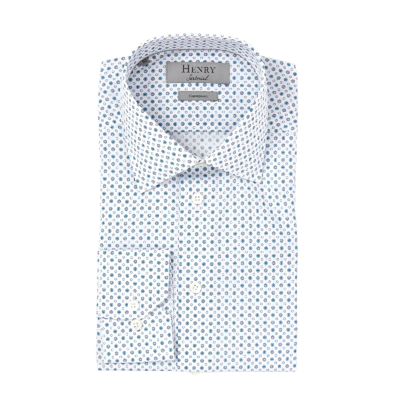 HENRY SARTORIAL Casual Shirt WHITE