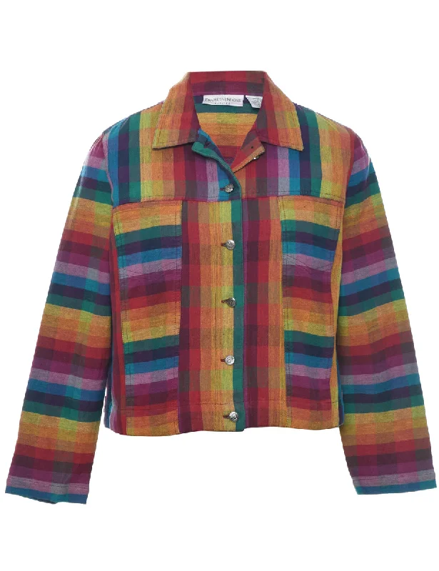 Checked Jacket - M