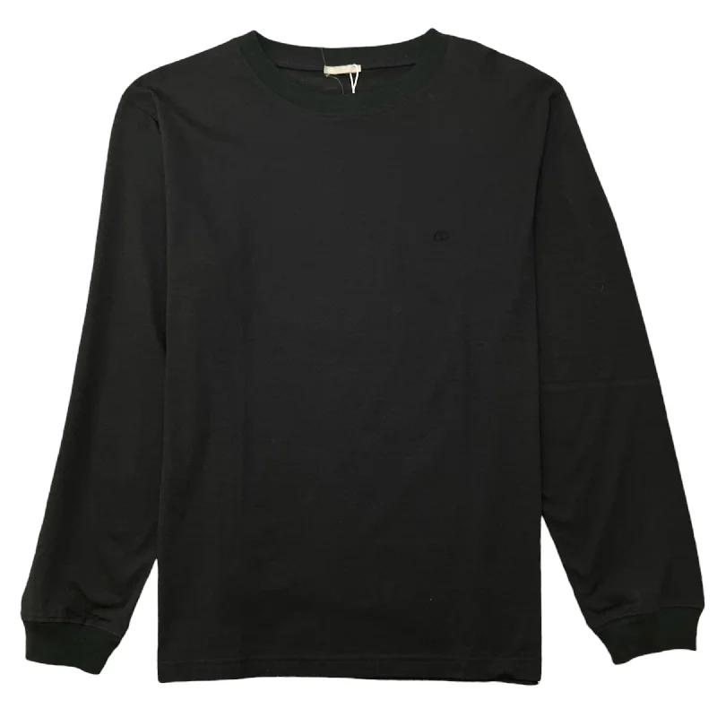 Men's Embroidered Cd Long Sleeve T-Shirt Black Size L