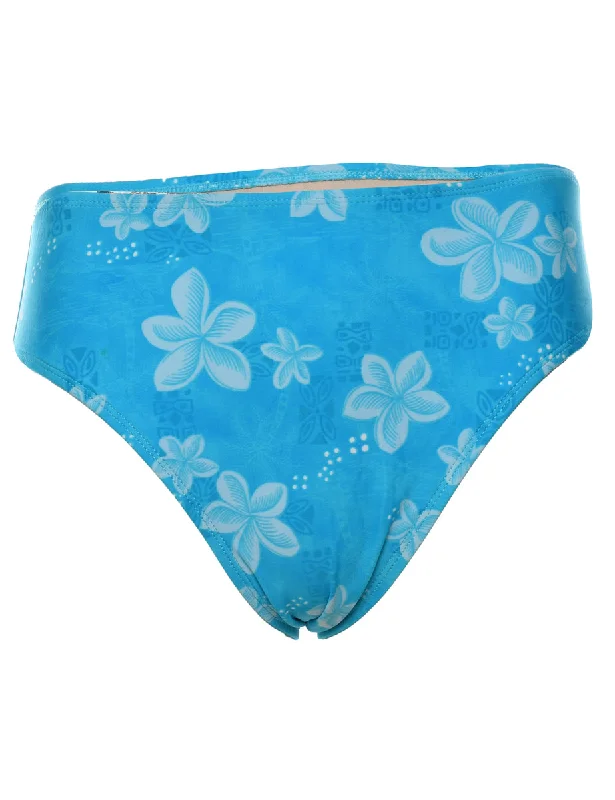 Carolina Blues Floral Bikini Bottoms - M