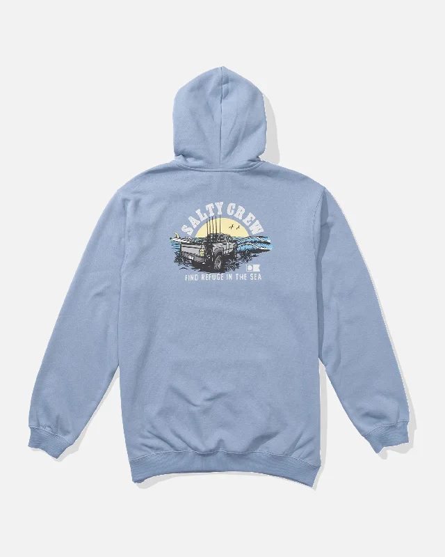 Lifted Fleece Hoodie - Marine Blue