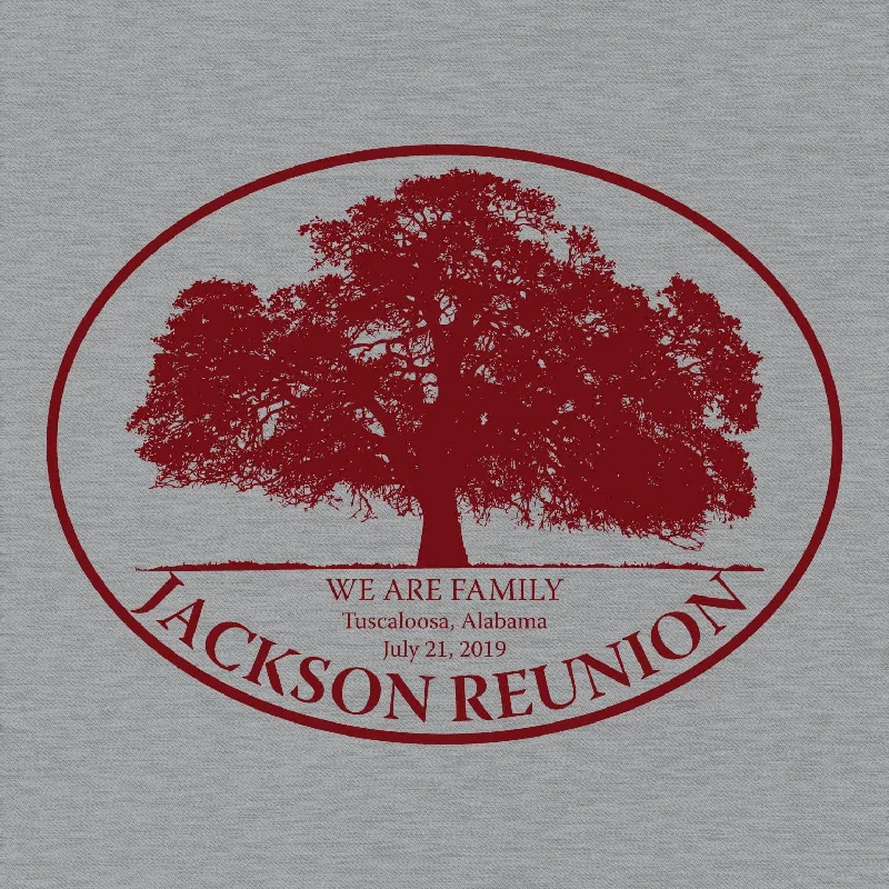 Large Oak Family Reunion T-Shirt Design R1-53