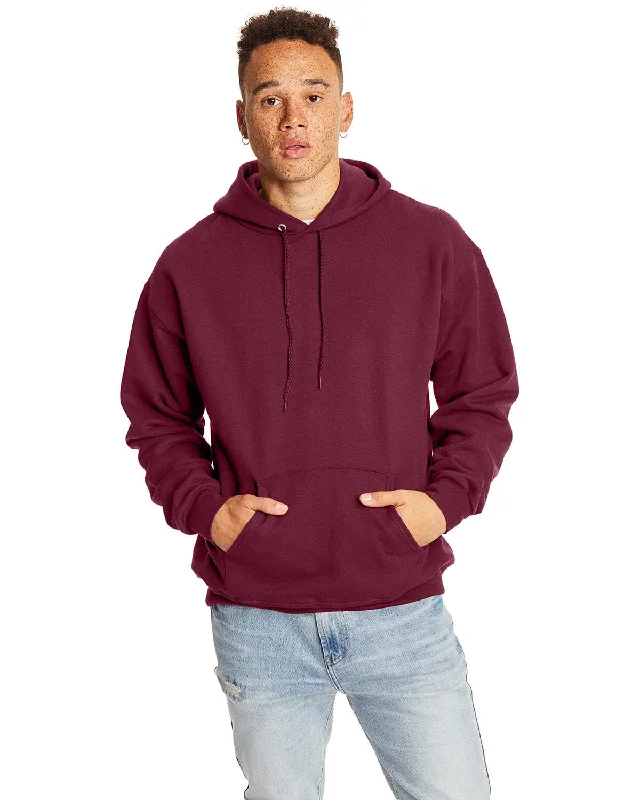 Hanes Ultimate Cotton Pullover Hoodie Sweatshirt | Maroon