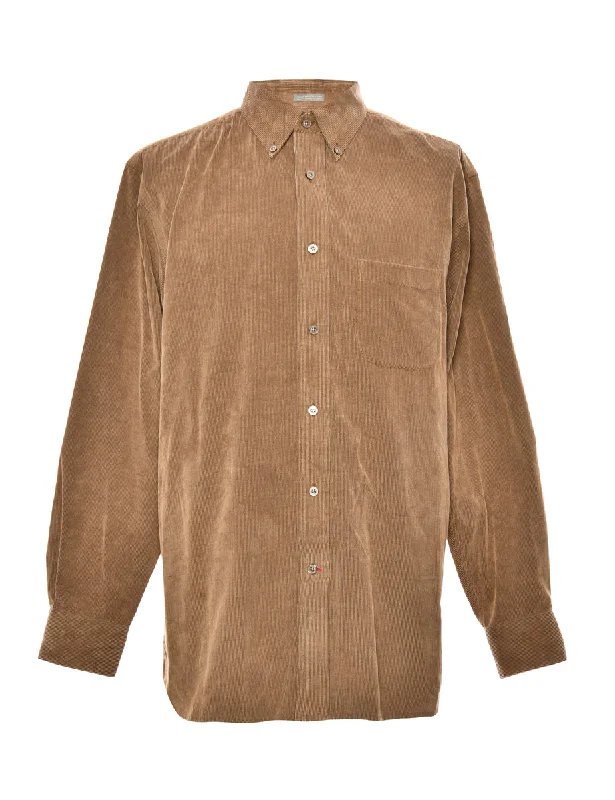 Corduroy Brown Shirt - M