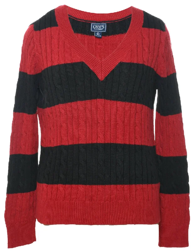 Chaps Cable Knit Jumper - M