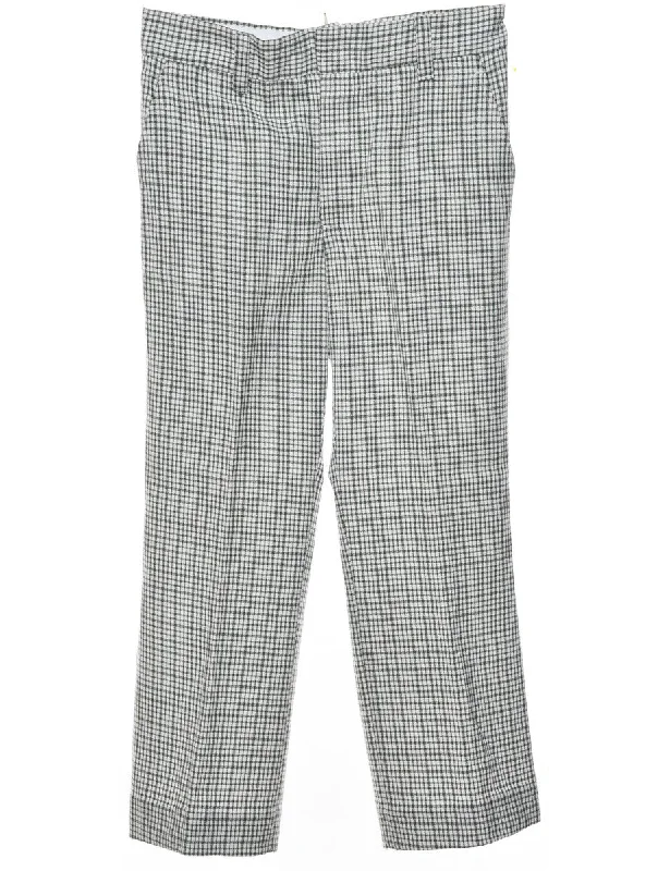 Checked Pattern Trousers - W32 L26