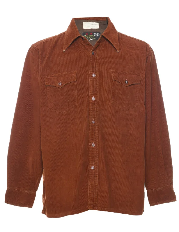 Coral Corduroy Shirt - L