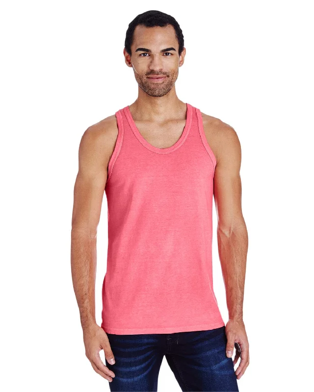 ComfortWash by Hanes Unisex 100% Ringspun Cotton Tank | Coral Craze