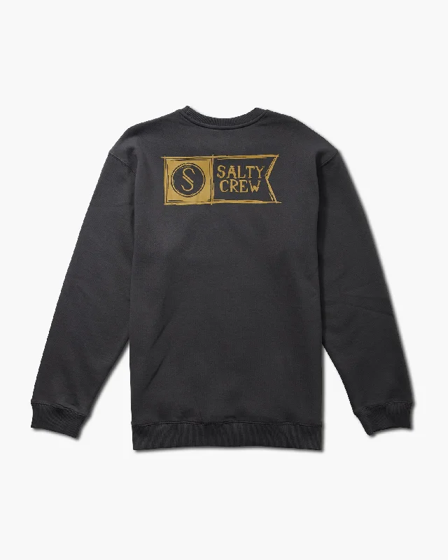 Sketchy Alpha Crew Fleece - Charcoal