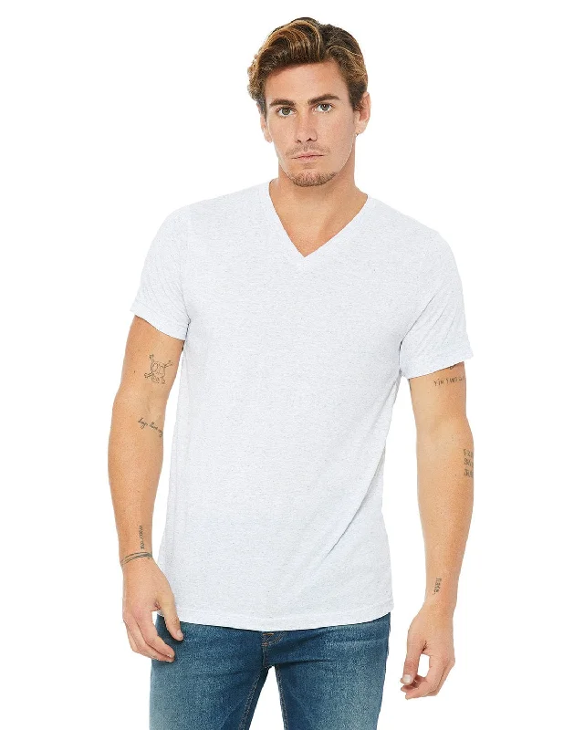 Bella+Canvas Unisex V-Neck T-Shirt | Ash