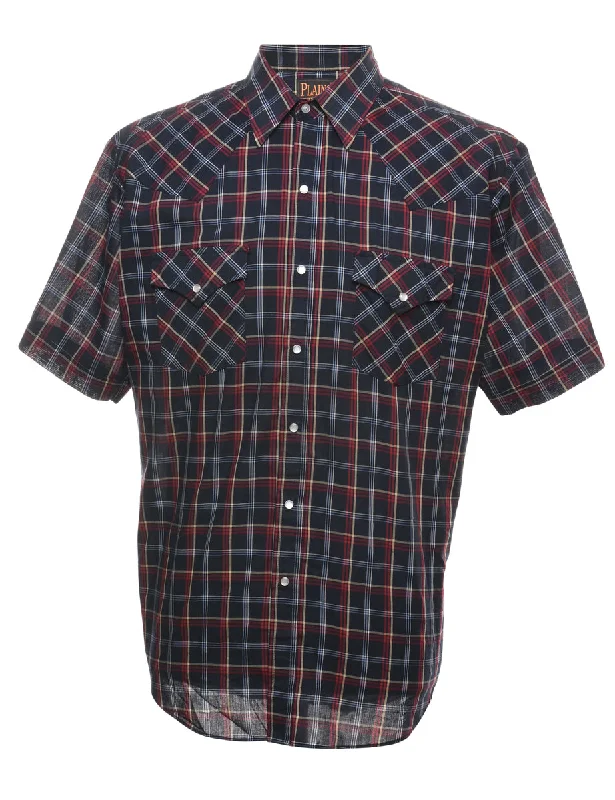 Checked Western Shirt - L