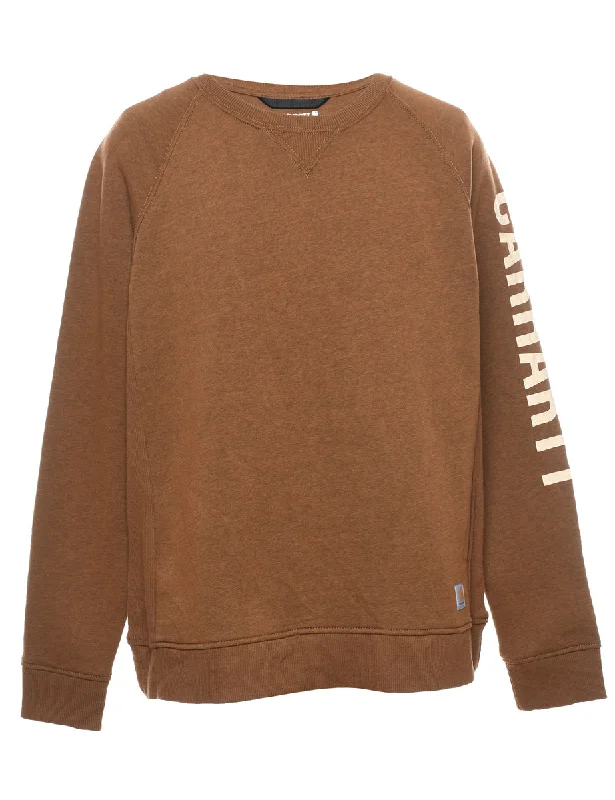 Carhartt Brown Plain Sweatshirt - XL