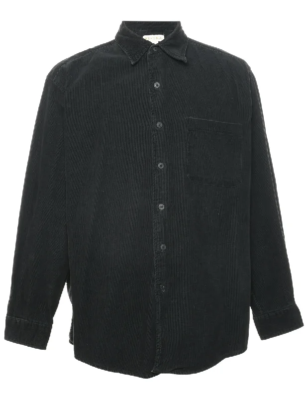 Corduroy Black Shirt - M