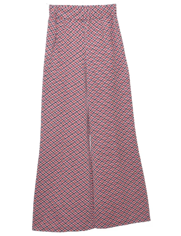 Checked Pattern Trousers - W24 L31