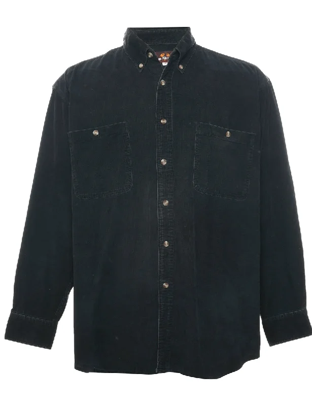 Corduroy Black Shirt - M