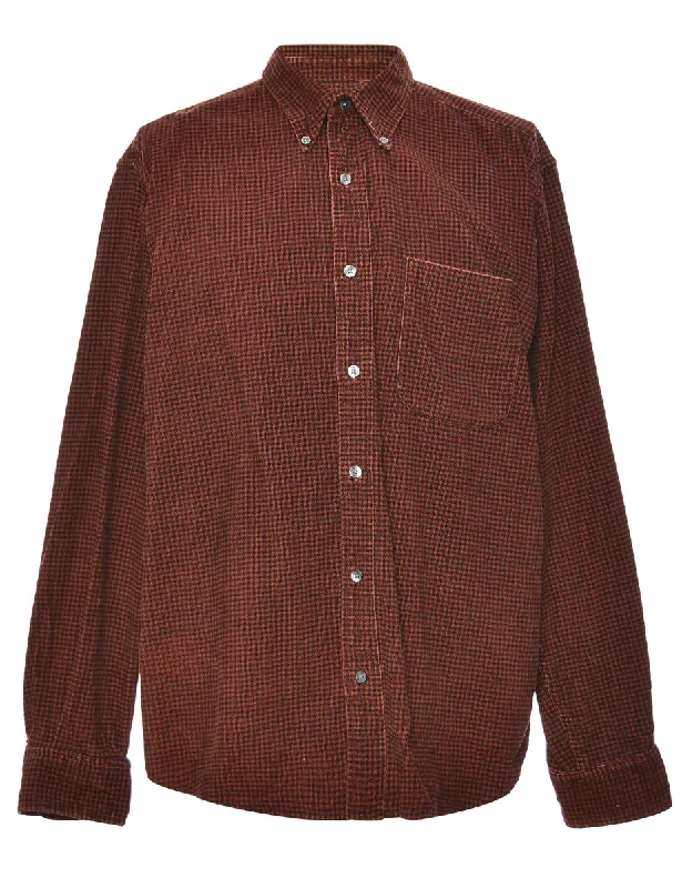 Corduroy Dark Brown Shirt - L