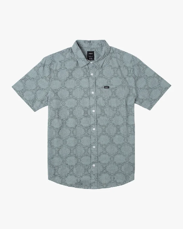 Endless Seersucker Print Short Sleeve Shirt - Scrub