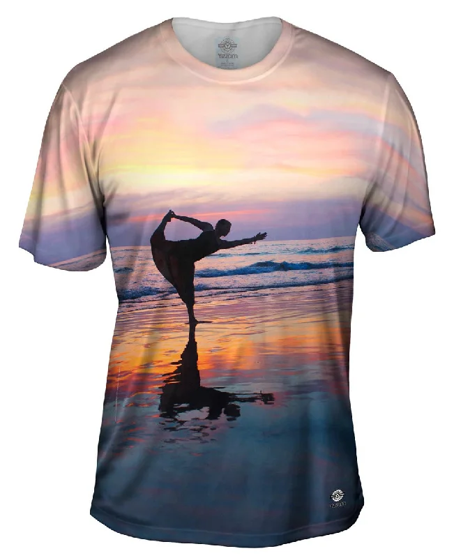 Dancer On The Sunset Beach