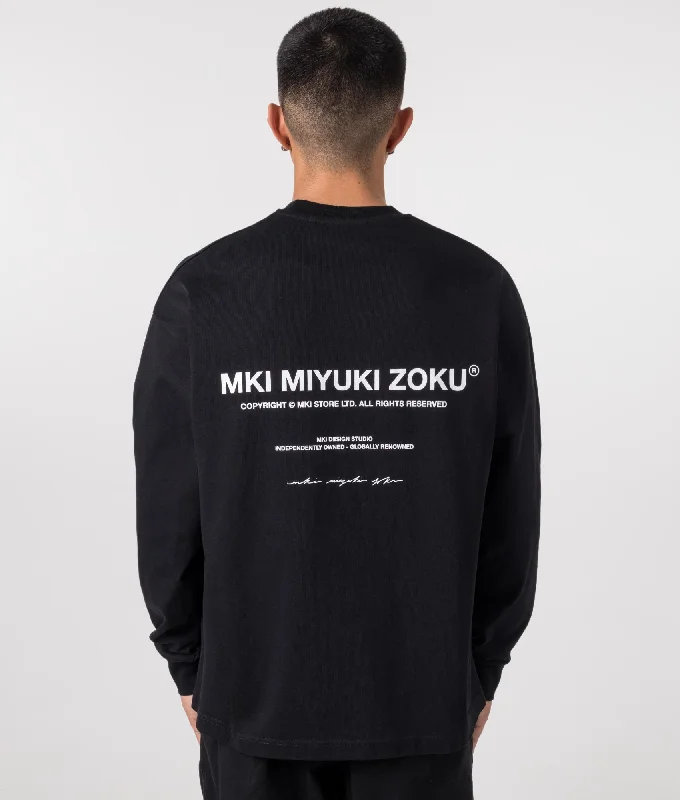 Oversized Fit Long Sleeve Design Studio T-Shirt