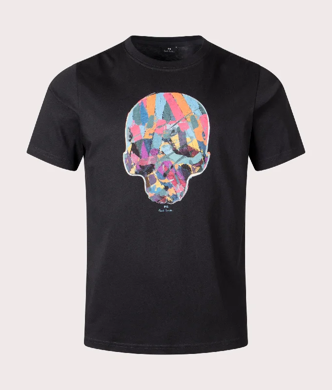 Multi Col Skull T-Shirt