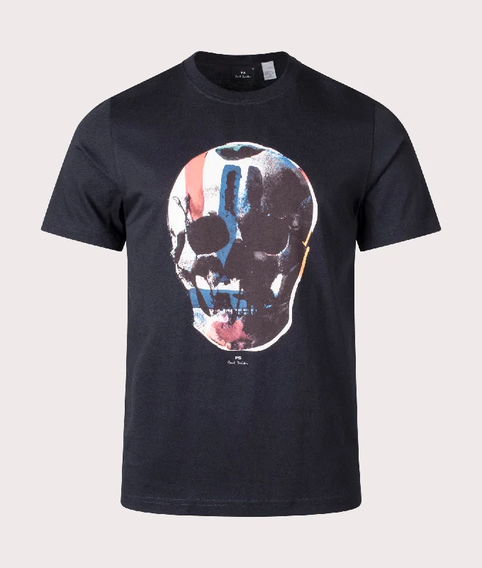 Skull Red Blue T-Shirt