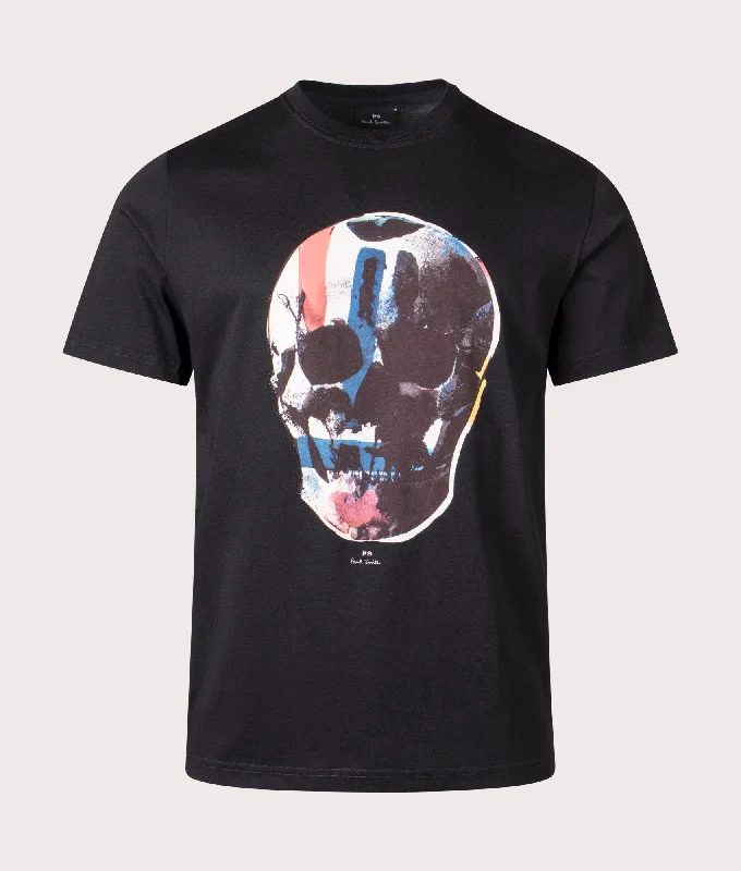 Skull Red Blue T-Shirt