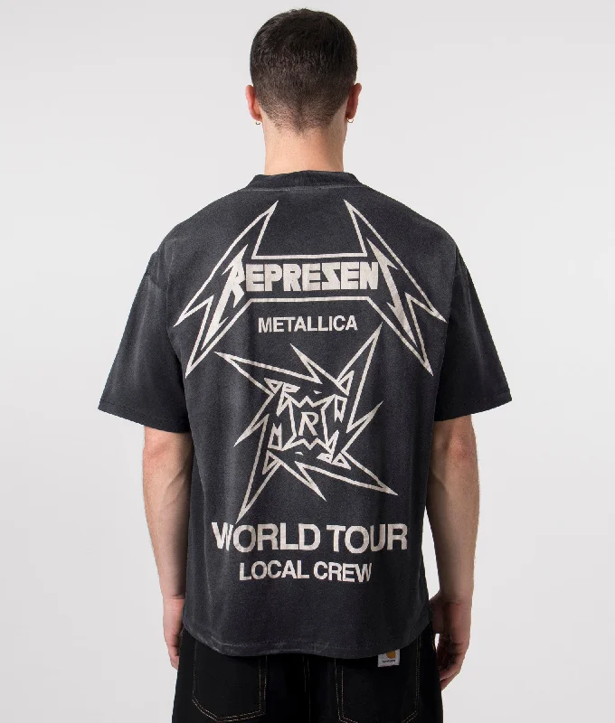 Oversized fit Represent x Metallica Local Crew T-Shirt