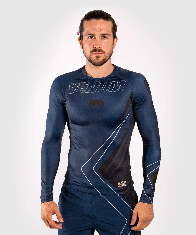 Venum Contender 5.0 Rashguard - Long sleeves - Navy/Sand