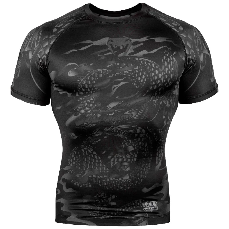 Venum Dragon's Flight Rashguard - Short Sleeves - Black/Black