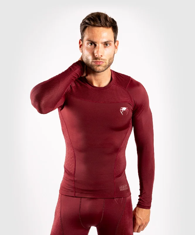 Venum G-Fit Rashguard - Long Sleeves - Burgundy