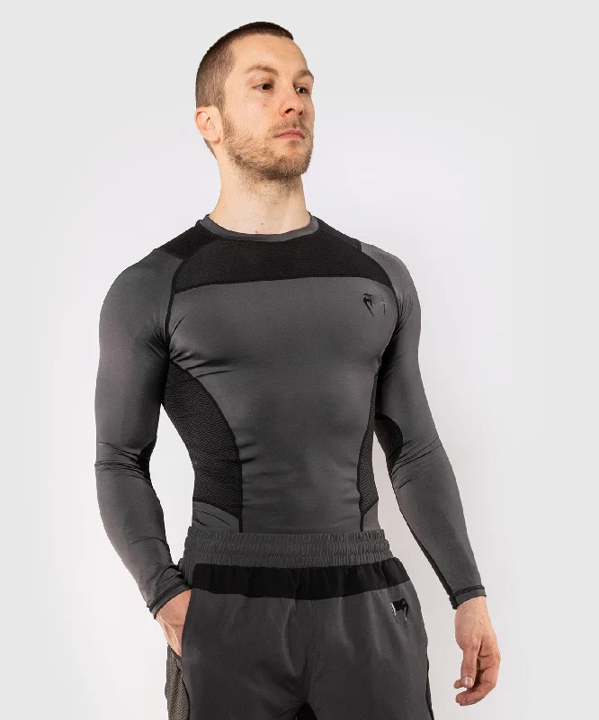 Venum G-Fit Rashguard - Long Sleeves - Grey/Black