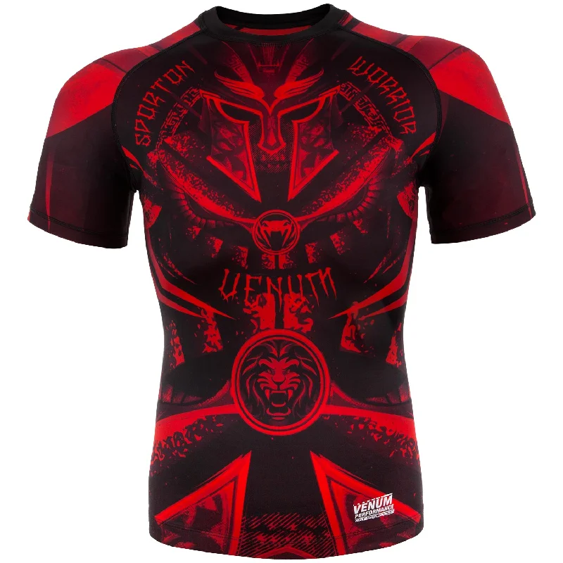 Venum Gladiator 3.0 Rashguard - Black/Red - Short Sleeves